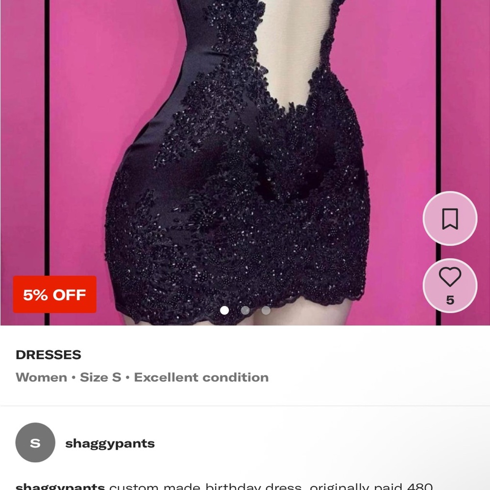 Elegant Black Lace Dress